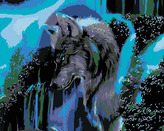 Malování podle čísel - PROFIL VLKA - 80x100 cm, vypnuté plátno na rám