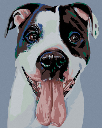 Malování podle čísel - ČERNOBÍLÝ HAFAN - 80x100 cm, vypnuté plátno na rám Malování podle čísel - ČERNOBÍLÝ HAFAN - 80x100 cm, vypnuté plátno na rám