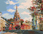 Malování podle čísel - KOSTELÍK NA PŘEDMĚSTÍ - 80x100 cm, bez rámu a bez vypnutí plátna