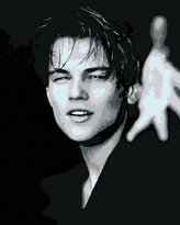 Malování podle čísel - LEONARDO DICAPRIO - 80x100 cm, bez rámu a bez vypnutí plátna