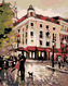 Malování podle čísel - SCHŮZKA NA ROHU - 80x100 cm, bez rámu a bez vypnutí plátna