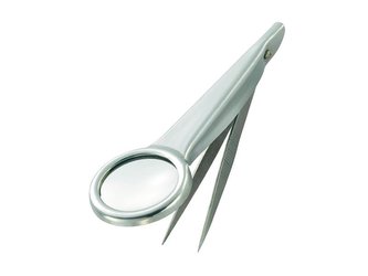 Pinzeta s lupou, 5x zoom, 93 x 31 x 9 mm