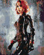 Malování podle čísel - AVENGERS BLACK WIDOW II - 40x50 cm, bez rámu a bez vypnutí plátna