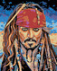 Malování podle čísel - JACK SPARROW I - 80x100 cm, vypnuté plátno na rám