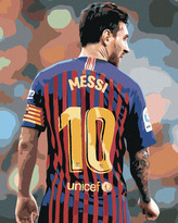 Malování podle čísel - MESSI - 80x100 cm, vypnuté plátno na rám
