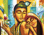Malování podle čísel - BUDDHA SE ŽENOU - 80x100 cm, vypnuté plátno na rám