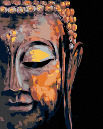 Malování podle čísel - BUDDHA - 40x50 cm, bez rámu a bez vypnutí plátna