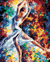 Malování podle čísel - TANEČNICE V BARVÁCH - 80x100 cm, vypnuté plátno na rám