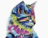 Malování podle čísel - KOČIČKA - 40x50 cm, vypnuté plátno na rám