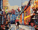 Malování podle čísel - PROCHÁZKA PO BUDAPEŠTI - 80x100 cm, vypnuté plátno na rám