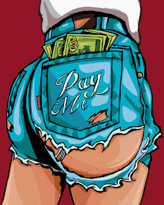 Malování podle čísel - ŠORTKY - 40x50 cm, bez rámu a bez vypnutí plátna