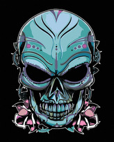 Malování podle čísel - TEMNÁ LEBKA - 80x100 cm, vypnuté plátno na rám