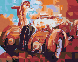 Malování podle čísel - VETERÁN - 40x50 cm, bez rámu a bez vypnutí plátna