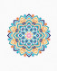 Malování podle čísel - MANDALA II - 40x50 cm, vypnuté plátno na rám