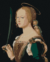 Malování podle čísel - SVATÁ JUSTÝNA (B. MONTAGNA) - 80x100 cm, vypnuté plátno na rám