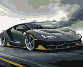Malování podle čísel - LAMBORGHINI - 40x50 cm, bez rámu a bez vypnutí plátna
