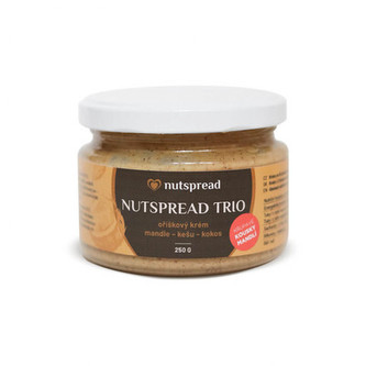 Nutspread Oříškový krém Trio ze tří druhů ořechů s křupavými mandlemi 250 g