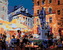 Malování podle čísel - RESTAURACE POD SOCHOU - 80x100 cm, bez rámu a bez vypnutí plátna