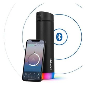 HidrateSpark Nerezová chytrá lahev 620 ml, Bluetooth tracker, černá HidrateSpark Nerezová chytrá lahev 620 ml, Bluetooth tracker, černá
