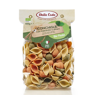 Dalla Costa Těstoviny Tricolore Conchiglie BIO 400 g