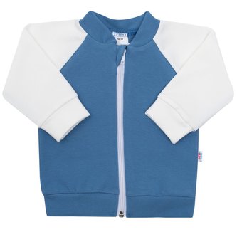 Kojenecká tepláková mikina New Baby The Best modrá - velikost 68 (4-6m)