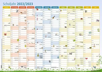 Der Schuljahres-Wandkalender 2022/2023, A1