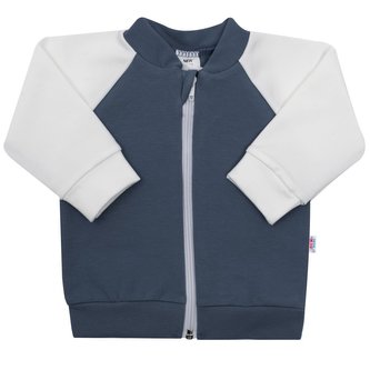 Kojenecká tepláková mikina New Baby The Best grafitová - velikost 86 (12-18m)