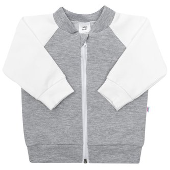 Kojenecká tepláková mikina New Baby The Best šedá - velikost 62 (3-6m)