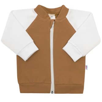 Kojenecká tepláková mikina New Baby The Best hnědá - velikost 62 (3-6m)