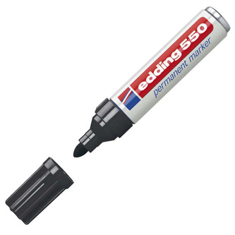 Permanentní popisovač Edding, 550, 3-4 mm, černý