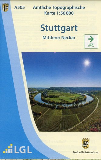 A505 Amtliche Topographische Karte 1:50 000 Stuttgart
