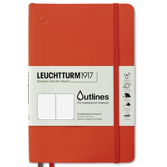 Zápisník Leuchtturm1917 Outlines - Oranžový