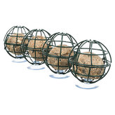 Zásobník na 4ks lojových koulí s přísavkami na sklo,  ø 7 × 29 cm, lakovaný kov