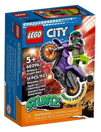 LEGO City 60296 Kaskadérská wheelie motorka
