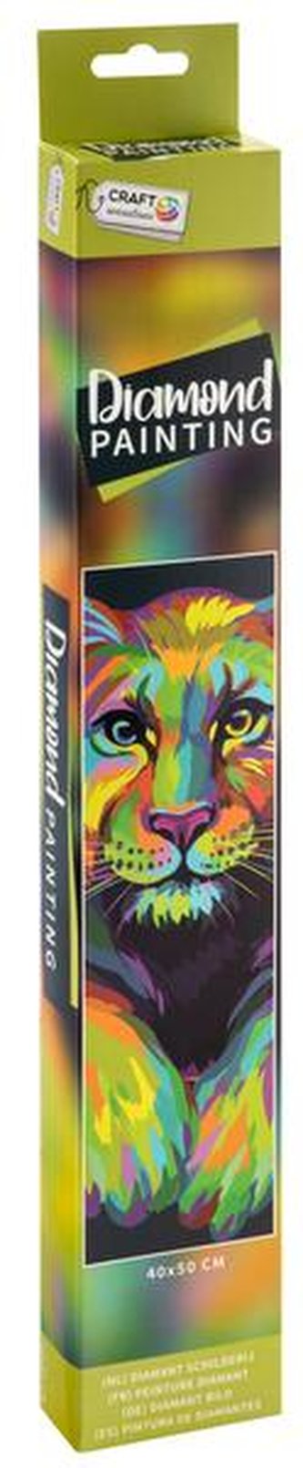 Malování pomocí kamínků Diamond - Panter 30x50 cm