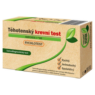 Vitamin Station Rychlotest Těhotenský krevní test - samodiagnostický test 1 kus