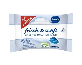 G&G Toaletní vlhčený papír - 2x70ks sensitiv