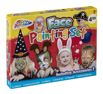Barvy na obličej s příslušentví velká sada