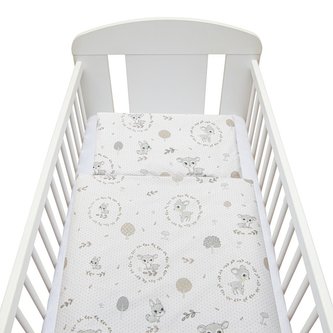 2-dílné ložní povlečení New Baby 100/135 cm Srnka šedé