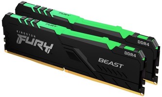 DIMM DDR4 16GB 3600MHz CL17 (Kit of 2) KINGSTON FURY Beast RGB