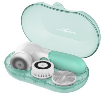 TOUCHBeauty 14838 Čistící kartáč na pleť 3v1 zelený TOUCHBeauty 14838 Čistící kartáč na pleť 3v1 zelený