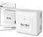 Zásuvka 2x RJ45 pod omítku, STP Cat6
