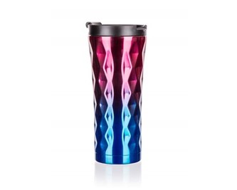 BANQUET Hrnek cestovní dvoustěnný GINSTER 450 ml, červeno-modrý