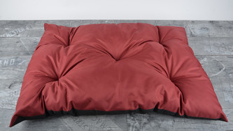 Prošívaný polštář pro psy 90x60 cm, vínová, Mybesthome Prošívaný polštář pro psy 90x60 cm, vínová, Mybesthome