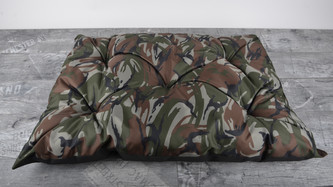 Prošívaný polštář pro psy 90x60 cm, khaki-maskáče, Mybesthome