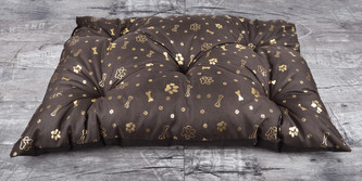 Prošívaný polštář pro psy CHARLIE 90x60 cm, hnědá/zlatá, Mybesthome Prošívaný polštář pro psy CHARLIE 90x60 cm, hnědá/zlatá, Mybesthome