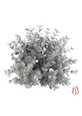 Eukalyptus koule - stříbrná barva s glitry. Průměr 20cm.