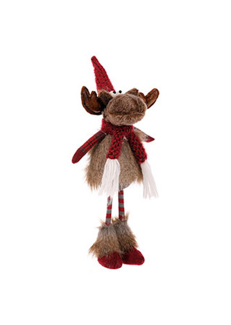 Sob s červenou šálou - 45 cm