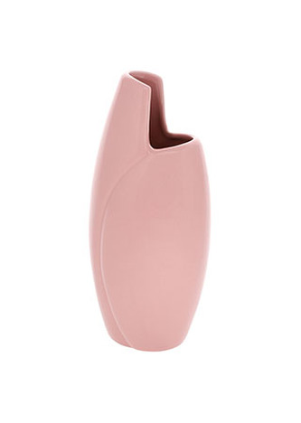 Váza keramická růžová.