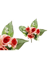 Růže, puget, barva tmavě růžová. Květina umělá.